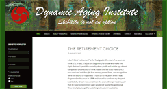 Desktop Screenshot of dynamicaginginstitute.com